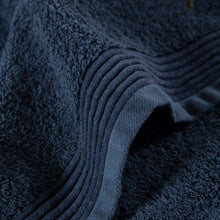 Load image into Gallery viewer, Drap de douche coton Hesperis bleu 70x130 - Allsport
