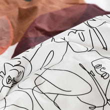 Load image into Gallery viewer, Housse de couette réversible percale de coton Callipyge abstrait (260x240) - Allsport