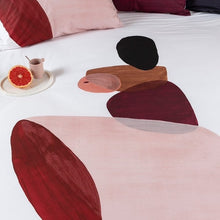 Load image into Gallery viewer, Housse de couette réversible percale de coton Callipyge abstrait (260x240) - Allsport