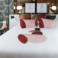 Load image into Gallery viewer, Housse de couette réversible percale de coton Callipyge abstrait (260x240) - Allsport