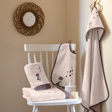 Load image into Gallery viewer, Cape de bain (Burnous) coton biologique Dessine lin (80X80) - Allsport