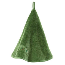 Load image into Gallery viewer, Essuie-mains rond coton Avent vert (70cm) - Allsport