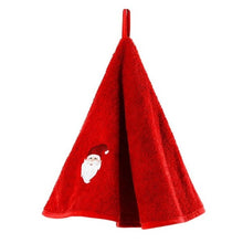 Load image into Gallery viewer, Essuie-mains rond coton Avent rouge (70cm) - Allsport