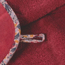 Load image into Gallery viewer, Cape de bain (Burnous) coton Kittyful cassis (80x80) - Allsport