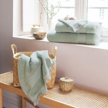 Load image into Gallery viewer, Serviette de toilette coton biologique Anya tilleul (50x100) - Allsport