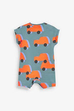 Load image into Gallery viewer, Orange Retro Car Romper (up to 18 months) - Allsport