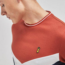 Load image into Gallery viewer, Rust / Navy Chevron T-Shirt - Allsport