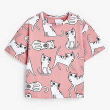 Load image into Gallery viewer, Pink/Black 3 Pack Cat Legging Pyjamas (3-12yrs) - Allsport