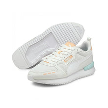 Load image into Gallery viewer, Puma R78 Runner Trainers 373117_41 White-White-Peach - Allsport