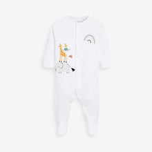 Load image into Gallery viewer, 3 Pack Delicate Appliqué Sleepsuits (0-9mths) - Allsport