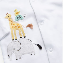 Load image into Gallery viewer, 3 Pack Delicate Appliqué Sleepsuits (0-9mths) - Allsport
