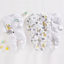 Load image into Gallery viewer, 3 Pack Delicate Appliqué Sleepsuits (0-9mths) - Allsport