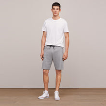Load image into Gallery viewer, Grey Zip Pocket Jersey Shorts