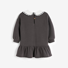 Load image into Gallery viewer, Charcoal Grey Collar Sweat Dress (3mths-6yrs) - Allsport