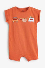 Load image into Gallery viewer, Rust 3 Pack Transport Rompers (up to 18 months) - Allsport