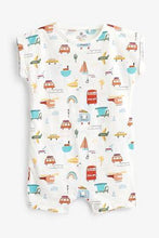 Load image into Gallery viewer, Rust 3 Pack Transport Rompers (up to 18 months) - Allsport