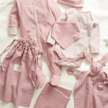 Load image into Gallery viewer, Pink Newborn Baby 6 Piece Sleepsuit And Accessories Gift Set In A Bag (0-3mths) - Allsport