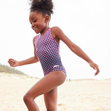 Load image into Gallery viewer, Pink/Navy Sports Swimsuit (3-12yrs)