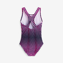 Load image into Gallery viewer, Pink/Navy Sports Swimsuit (3-12yrs)