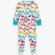 Load image into Gallery viewer, Bright 3 Pack Transport Sleepsuits (0mth-18mths) - Allsport