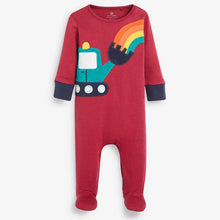 Load image into Gallery viewer, Bright 3 Pack Transport Sleepsuits (0mth-18mths) - Allsport