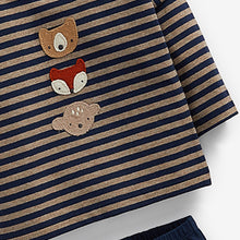 Load image into Gallery viewer, Navy Blue Woodland Baby T-Shirt and Legging Set (0mths-12mths) - Allsport