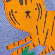 Load image into Gallery viewer, 3 Pack Tiger Appliqué Sleepsuits (up to 18 months) - Allsport