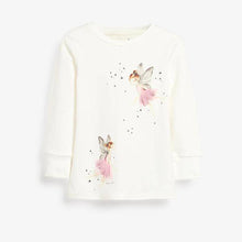 Load image into Gallery viewer, Pink/Cream 3 Pack Fairy Appliqué Snuggle Pyjamas (9mths-8yrs) - Allsport