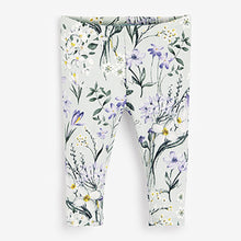 Load image into Gallery viewer, Teal Blue Green Floral Baby Top And Legging Set (0-18mths)