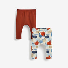 Load image into Gallery viewer, Blue 2 Pack Whale Leggings (0mths-18mths) - Allsport