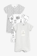 Load image into Gallery viewer, Monochrome 3 Pack I Love Milk Rompers (up to 18 months) - Allsport