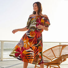 Load image into Gallery viewer, Bright Off The Shoulder Dress - Allsport