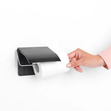 Load image into Gallery viewer, BRABANTIA Toilet Roll Holder ReNew - Matt Black