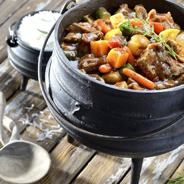 4/7/10/15l cast iron camping potjie three