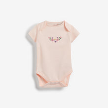 Load image into Gallery viewer, Pink Bunny 5 Pack Short Sleeve Bodysuits (0-18mths) - Allsport