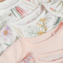 Load image into Gallery viewer, Pink Bunny 5 Pack Short Sleeve Bodysuits (0-18mths) - Allsport