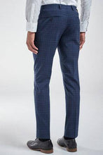 Load image into Gallery viewer, BRIGHT BLUE CHECK SUIT TROUSER - Allsport