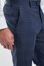 Load image into Gallery viewer, BRIGHT BLUE CHECK SUIT TROUSER - Allsport