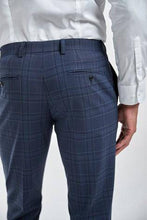 Load image into Gallery viewer, BRIGHT BLUE CHECK SUIT TROUSER - Allsport