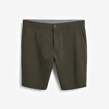 Load image into Gallery viewer, Dark Green Slim Fit Stretch Chino Shorts - Allsport