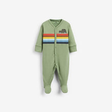 Load image into Gallery viewer, 3PK CAR STRIPE SLEEPSUITS (0MTH-12MTHS) - Allsport