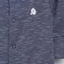 Load image into Gallery viewer, Navy 3 Pack Star Stripe Sleepsuits (0mths-12 mths) - Allsport