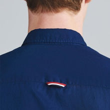 Load image into Gallery viewer, Navy Blue Slim Fit Soft Touch Twill Roll Sleeve Shirt - Allsport