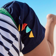 Load image into Gallery viewer, Stripy Crocodile Rash Vest And Shorts Set (3mths-5yrs) - Allsport