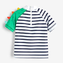 Load image into Gallery viewer, Stripy Crocodile Rash Vest And Shorts Set (3mths-5yrs) - Allsport