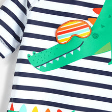 Load image into Gallery viewer, Stripy Crocodile Rash Vest And Shorts Set (3mths-5yrs) - Allsport