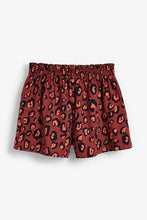 Load image into Gallery viewer, Rust/Pink 2 Pack Leopard Print Short Pyjamas - Allsport