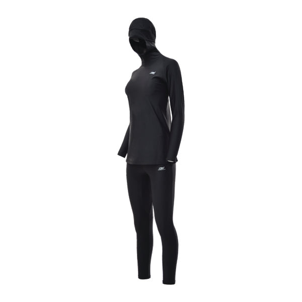 Black Adjustable Waist Modest Burkini Set M2526-1 main image 1