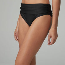 Load image into Gallery viewer, Black Roll Top Bikini Briefs - Allsport
