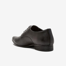 Load image into Gallery viewer, Black Perforated Derby Shoes - Allsport